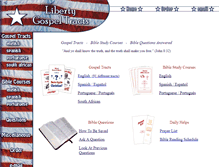 Tablet Screenshot of libertygospeltracts.com